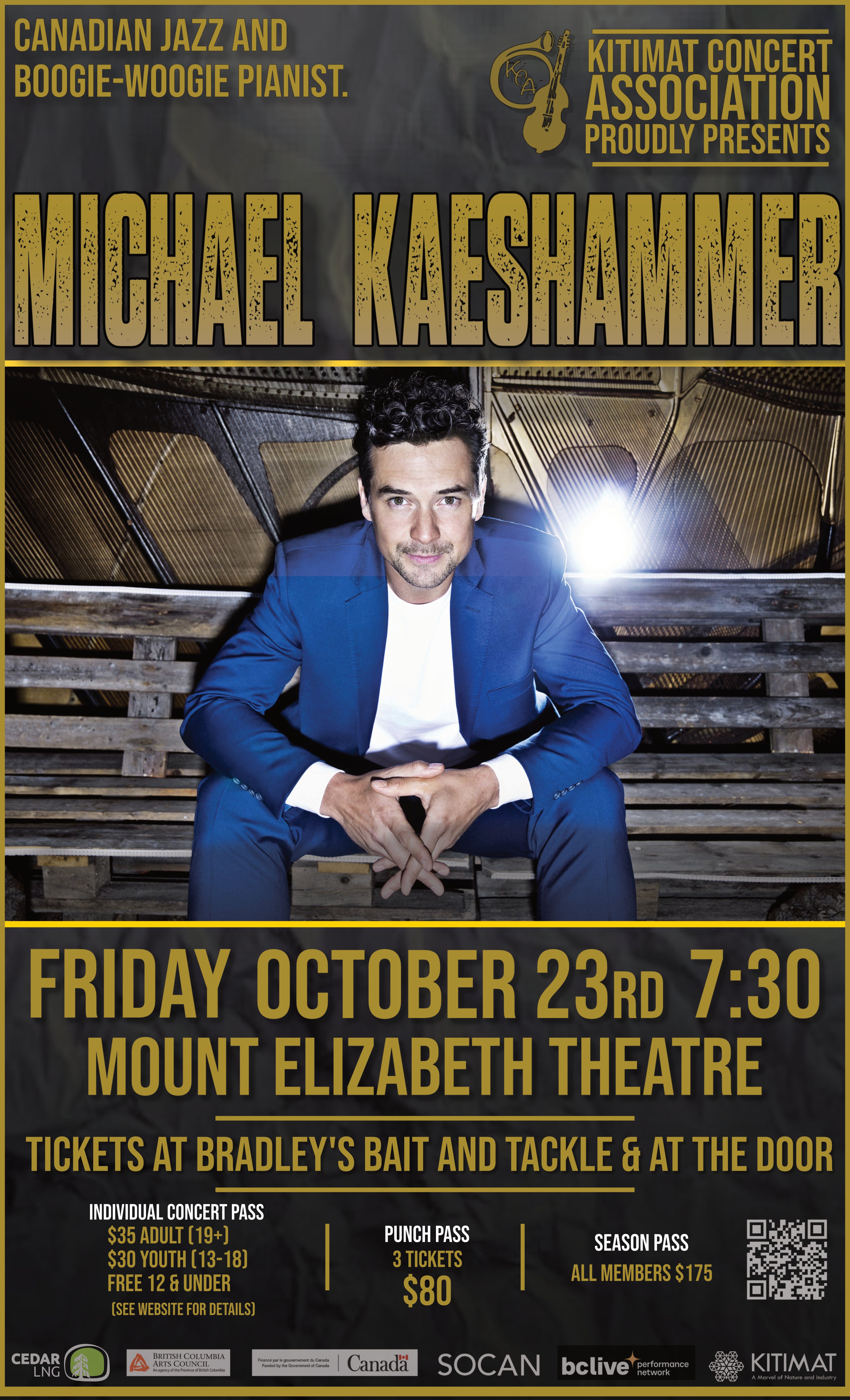 KCA Presents: Michael Kaeshammer poster